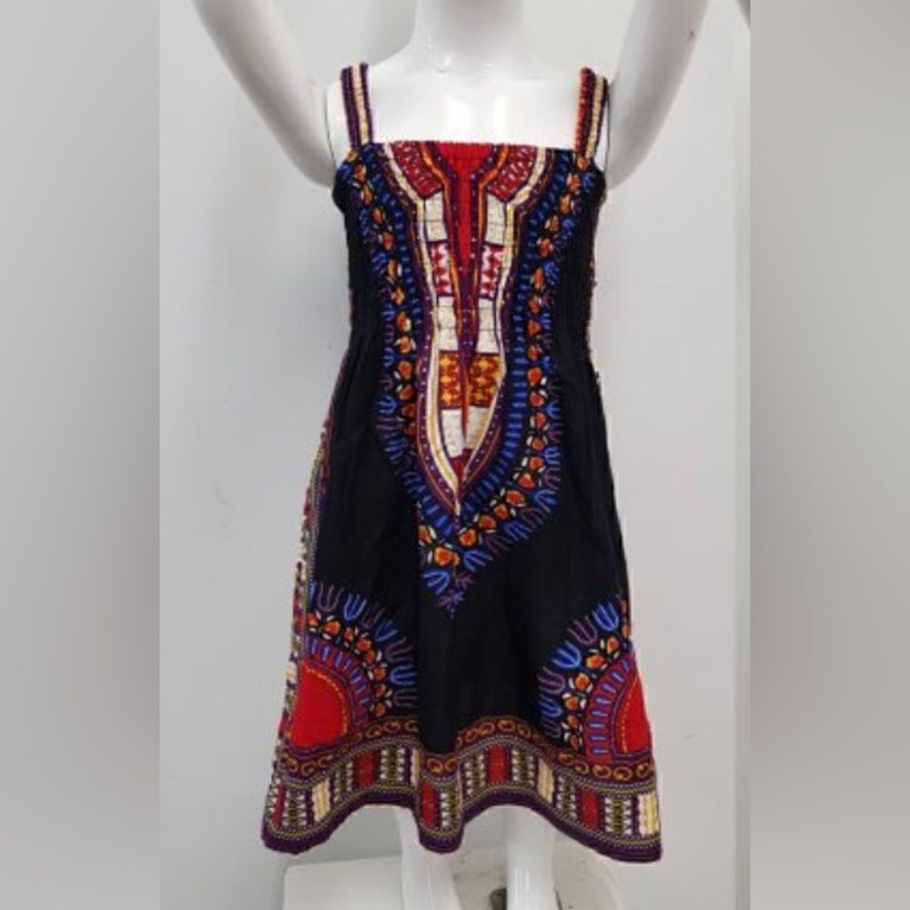 DASHIKI AFRICAN KIDS DRESSES age 1-3 - Picture 2 of 5